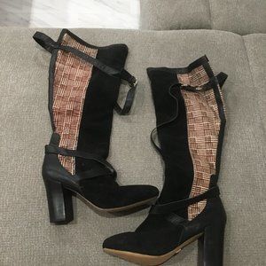 Hal Rubenstein calf hair boots size 12 New